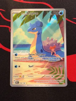 Misty's Lapras 194/182 Destined Rivals Pokemon Card TCG SV10 Illustration Rare - Image 1