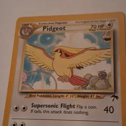 Pokemon Pidgeot Southern Islands 2/18 Regular Promo 70HP English Nintendo Card - Image 2