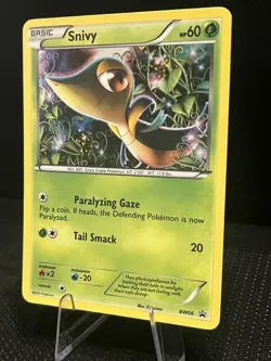 Snivy - BW06 Black & White Black Star Promo Card Holo - LP - POKEMON TCG - Image 2