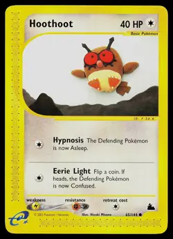 Pokemon Card - Hoothoot Skyridge 65/144 Common - Image 1