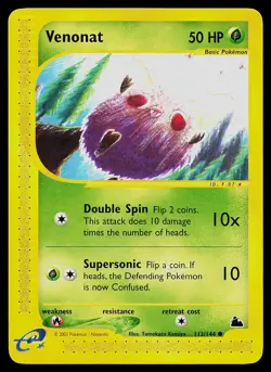 Pokemon Card - Venonat Skyridge 112/144 Common - Image 1