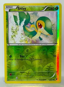 Snivy 5/124 Pokemon Card TCG Fates Collide Reverse Holo LP - Image 1