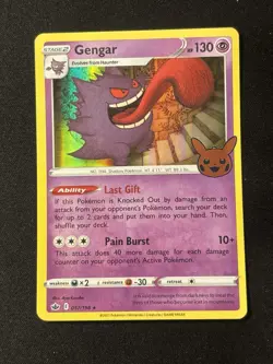 Gengar HOLO 057/198 Halloween Trick Or Trade 2022 Pokemon Trading Card TCG NM - Image 1