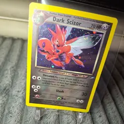 Read!! 2000 Pokemon Card Neo Destiny Rare Holo: Dark Scizor 9/105 LP-MP Cond. - Image 3
