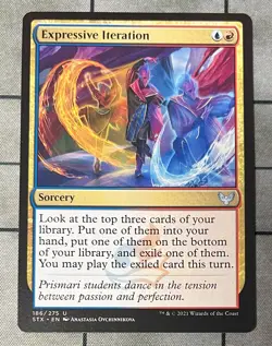 EXPRESSIVE ITERATION 186 Strixhaven School of Mages MTG Magic the Gathering - Image 1