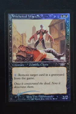 Magic The Gathering MTG WITHERED WRETCH FOIL Legions LP Lightly Played - Image 1