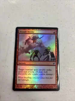 MtG Assault Strobe Scars of Mirrodin Foil LP - Image 1