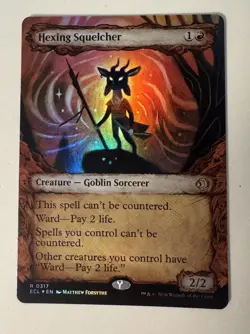 Hexing Squelcher (Showcase) Lorwyn Eclipsed Foil, 0317 Mtg Magic - Image 1