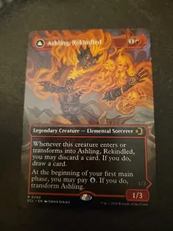 x1 Ashling, Rekindled // Ashling, Rimebound - Borderless R MTG Lorwyn Eclipsed M - Image 1
