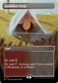 Sunbillow Verge BORDERLESS Aetherdrift Magic MTG NM - Image 1
