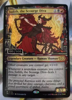 Judith, the Scourge Diva Foil Serialized #199/500 MTG Multiverse Legends - Image 1