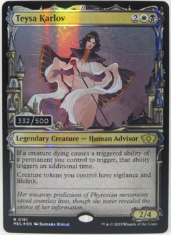 MTG March of the Machine Multiverse Legends Teysa Karlov Serialized Foil 332/500 - Image 1