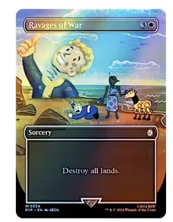 NM FOIL - Ravages of War - Magic the Gathering Fallout - Free Ship - Image 1