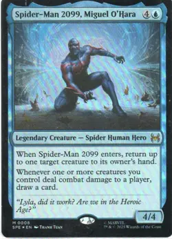 MTG: Marvel Universe Eternal-Legal: Foil Spider-Man 2099, Miguel O'Hara: LP Con - Image 1