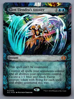 Lorwyn Eclipsed Glen Elendra's Answer SHOWCASE FOIL Mythic 306 MTG - Image 1