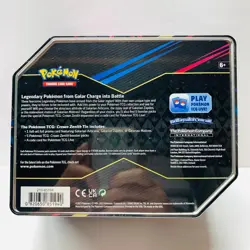 Pokemon Crown Zenith Tin Galarian Moltres Sword & Shield Factory Sealed - Image 4