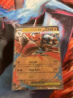 Pokemon TCG Mega Lucario ex 77/132 | Mega Evolutions | Double Rare | NM/M - Image 1