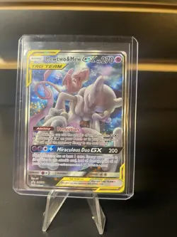 Pokemon TCG Mewtwo & Mew GX SM191 Tag Team Black Star Promo Sun & Moon - Image 1