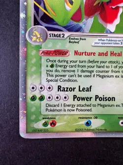 2005 Pokemon Meganium EX Unseen Forces Holo 106/115 - Image 4