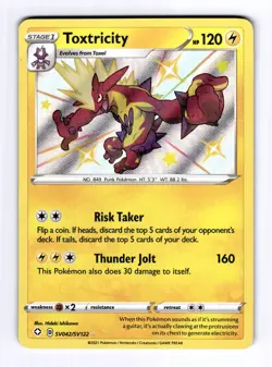 Toxtricity Shining Fates: Shiny Vault #SV042 (2020) Holo NM Pokemon - Image 1