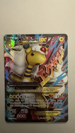 Pokemon TCG M Ampharos EX (Full Art) 88/98 XY-Ancient Origins Ultra Rare - NM - Image 1
