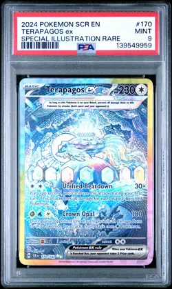 Terapagos EX 170/142 Special Illustration Rare Pokemon PSA 9 *959 - Image 1