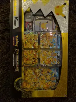 Pokemon TCG Celebrations 25th Anniversary Pikachu V UNION Collection Box Sealed - Image 1