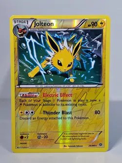 Pokemon Jolteon 26/98 XY - Ancient Origins Reverse Holo - HEAVILY PLAYED - Image 1
