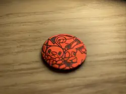 Snivy Tepig Oshawott Red Pokemon TCG Coin - Image 1