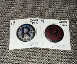 2004 Pokemon JessJames Theme Deck Red/silver Team Rocket Returns Coin(s) Vintage - Image 1