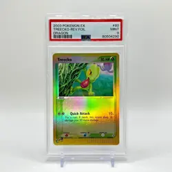 PSAPSA 9 Treecko 80/97 Reverse Foil / Holo Ex Dragon 2003 Pokemon MINT - Image 1