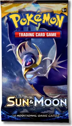 Sun And Moon Base Set Loose Booster Pack - Pokemon TCG Scarlet Violet - Image 1