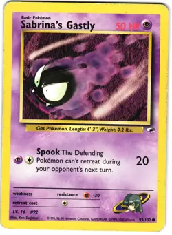 Sabrina's Gastly 93/132 Pokemon Gen 1: Gym Heroes - Image 3