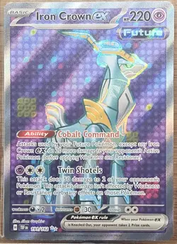 Iron Crown EX 191 Near Mint NM Pokemon US Seller - Image 1