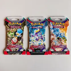 1x Pokemon Scarlet and Violet Booster Pack Sleeved Sealed (Random Art) - Image 1