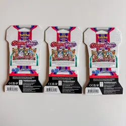 1x Pokemon Scarlet and Violet Booster Pack Sleeved Sealed (Random Art) - Image 2