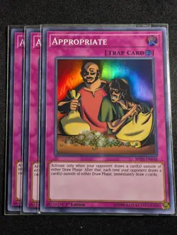 Yugioh - 3x Appropriate MYFI-EN058 1st Edition Super Rare NM - Image 1