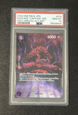 PSA 10 💎 EUSTASS CAPTAIN KID SP OP05-074 AWAKENING OF THE NEW ERA ONE PIECE JPN - Image 1