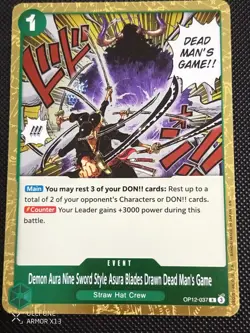 Demon Aura Nine Sword Style Asura Blades Drawn Dead Men's Game - (Op12-037) NM - Image 1