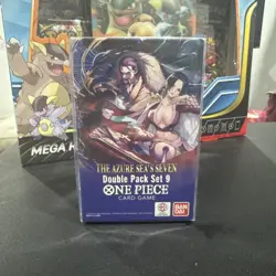 One Piece TCG: Double Pack Set 9 The Azure Sea's Seven - FACTORY SEALED! IN HAND - Image 2
