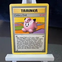 Pokemon Cards: Trainer Base Set Rare: Clefairy Doll 70/102 TCG 1999 WOTC Vintage - Image 1
