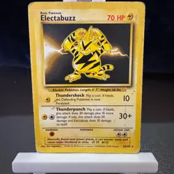 Pokemon Cards: Base Set Rare: Electabuzz 20/102 TCG 1999 WOTC Vintage - Image 1