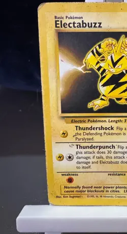 Pokemon Cards: Base Set Rare: Electabuzz 20/102 TCG 1999 WOTC Vintage - Image 2