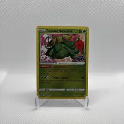 Radiant Venusaur 004/078 Pokemon GO Holo Radiant Rare NM TCG Card - Image 1