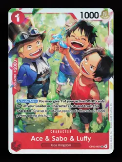 Ace & Sabo & Luffy - Carrying On His Will (OP13) One Piece Card - Image 1