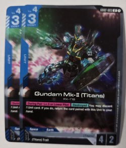 Gundam Mk-II (Titans) GD02-003 English Rare Dual Impact Gundam Card Game x2 - Image 1