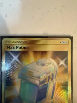 Max Potion 164/145 Guardians Rising 2017 Secret Rare Gold Pokemon Card TCG - Image 2
