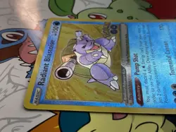 Radiant Blastoise #018/078 PGO Pokemon GO Radiant Rare Holo Pokemon TCG Card NM - Image 3