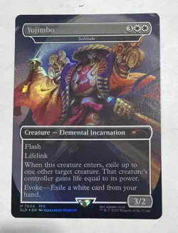 Magic the Gathering Final Fantasy Secret Lair Bonus Card Yojimbo “Solitude” Foil - Image 1
