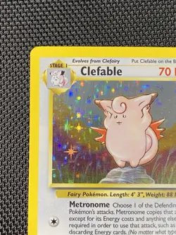 Clefable Jungle Card 1/64 Holo Unlimited Holo Rare Pokemon TCG LP/NM - Image 2